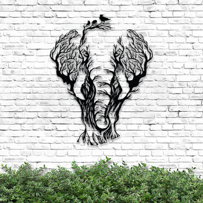 Elephant Metal Wall Art - Elephant Metal Sign - Elephant Decor - Elephant Decorations For Home - Elephant Gift - Ciaocustom