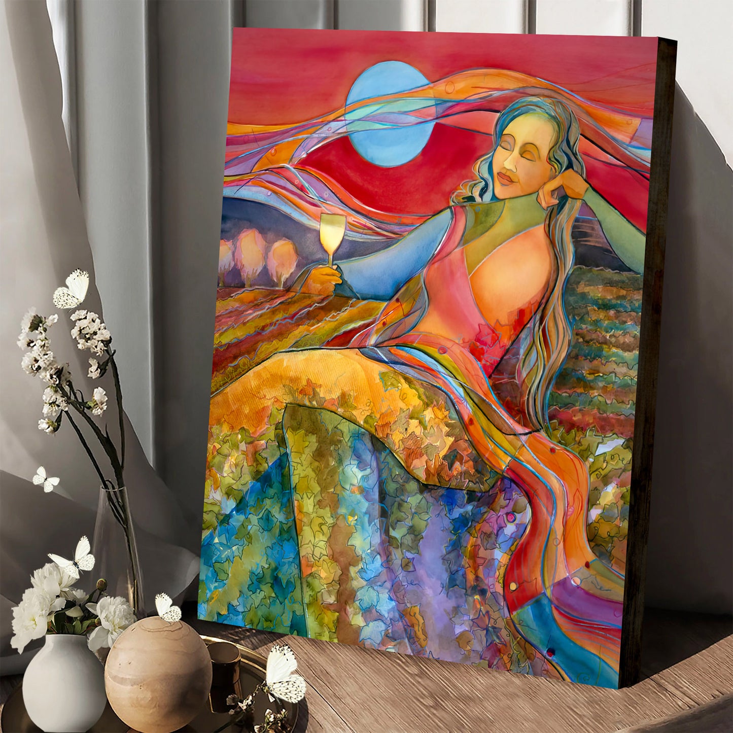 Wine Woman And Song Canvas Poster - Home And Decor - Ciaocustom