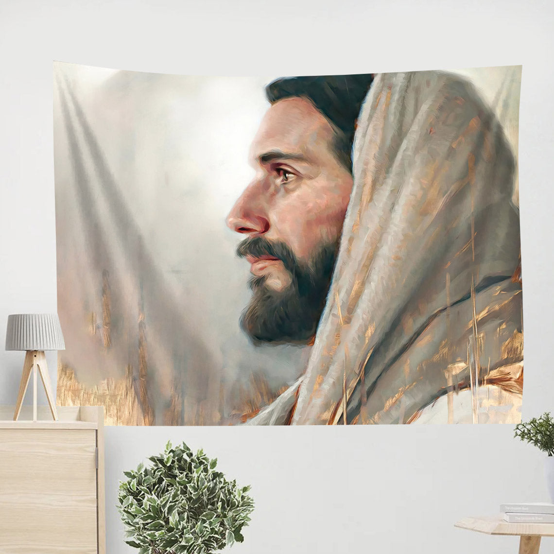 Our Foundation - Christian Wall Art - Christian Tapestry Wall Hanging - Jesus Christ Tapestry Wall Art - Ciaocustom