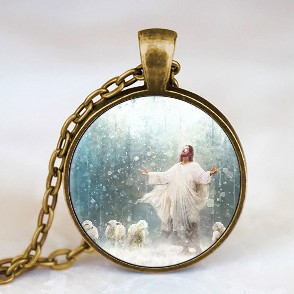 Radiance Jesus - Jesus Necklace - Religious Necklace - Catholic Necklace - Ciaocustom