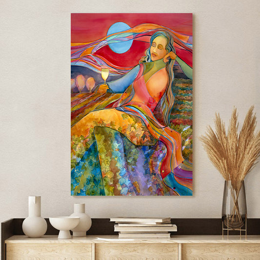 Wine Woman And Song Canvas Poster - Home And Decor - Ciaocustom