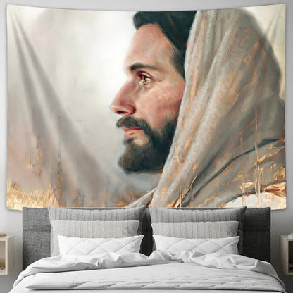 Our Foundation - Christian Wall Art - Christian Tapestry Wall Hanging - Jesus Christ Tapestry Wall Art  - Ciaocustom