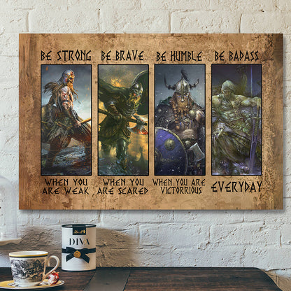 Jesus Canvas Art - Christian Canvas Wall Art - Be Strong Be Brave Canvas Poster - Ciaocustom
