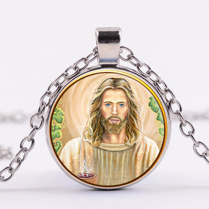 Jesus Christ Necklace - Religious Pendant - Catholic Necklace - Ciaocustom