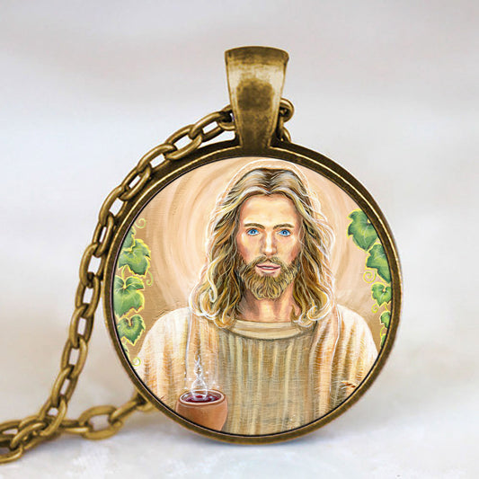 Jesus Christ Necklace - Religious Pendant - Catholic Necklace - Ciaocustom