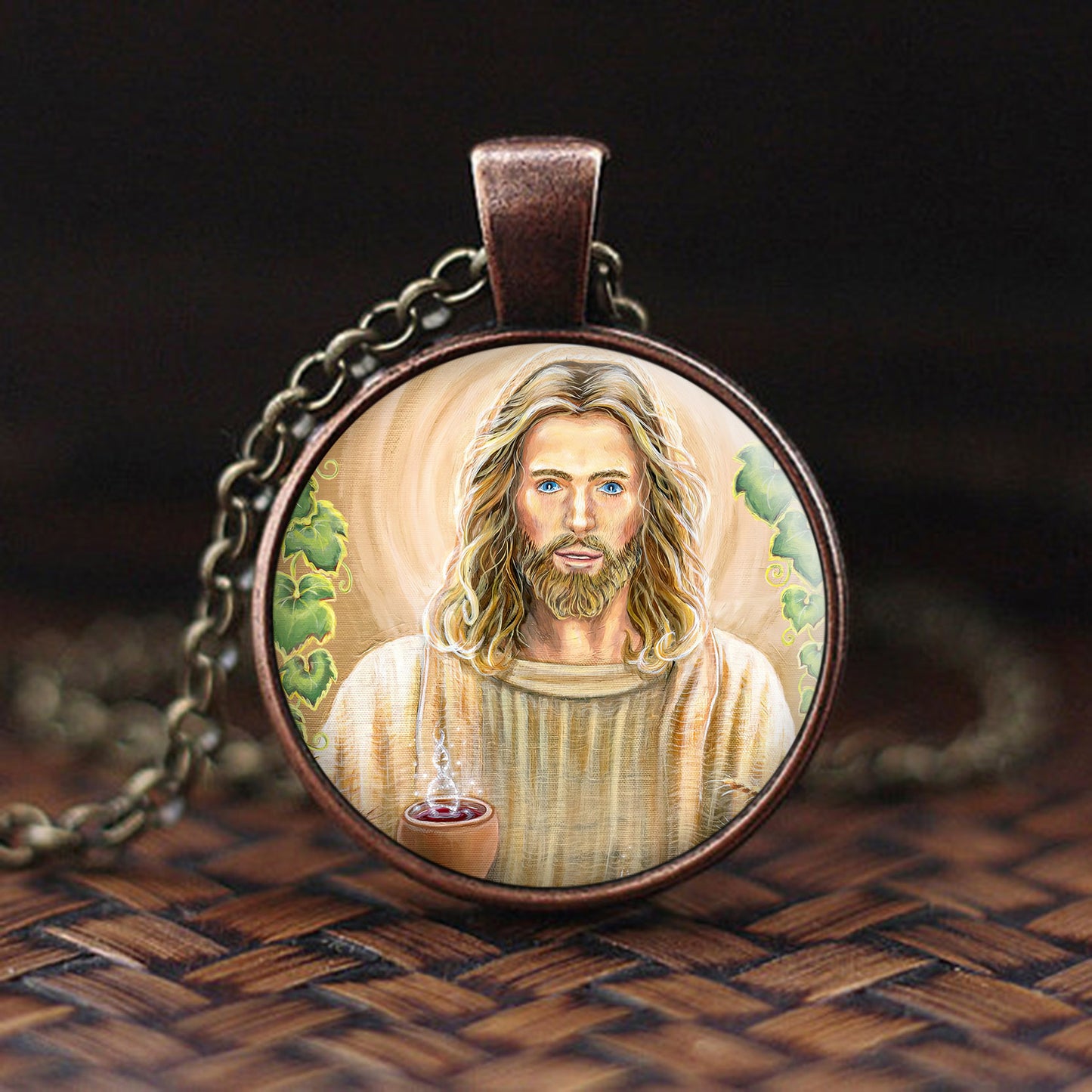 Jesus Christ Necklace - Religious Pendant - Catholic Necklace - Ciaocustom