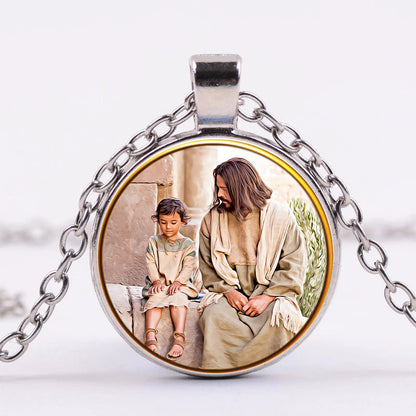 Jesus Religious Necklace - Jesus Pendant - Catholic Necklace - Ciaocustom