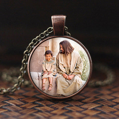Jesus Religious Necklace -  Jesus Pendant - Catholic Necklace - Ciaocustom