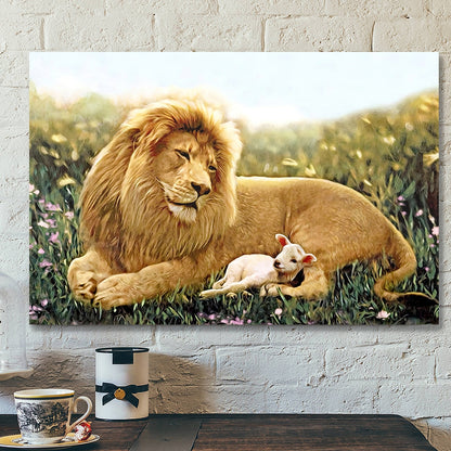 Lion - Jesus Canvas 78 - Christian Gift - Jesus Canvas Painting - Jesus Poster - Bible Verse Canvas Wall Art - Scripture Canvas - Ciaocustom