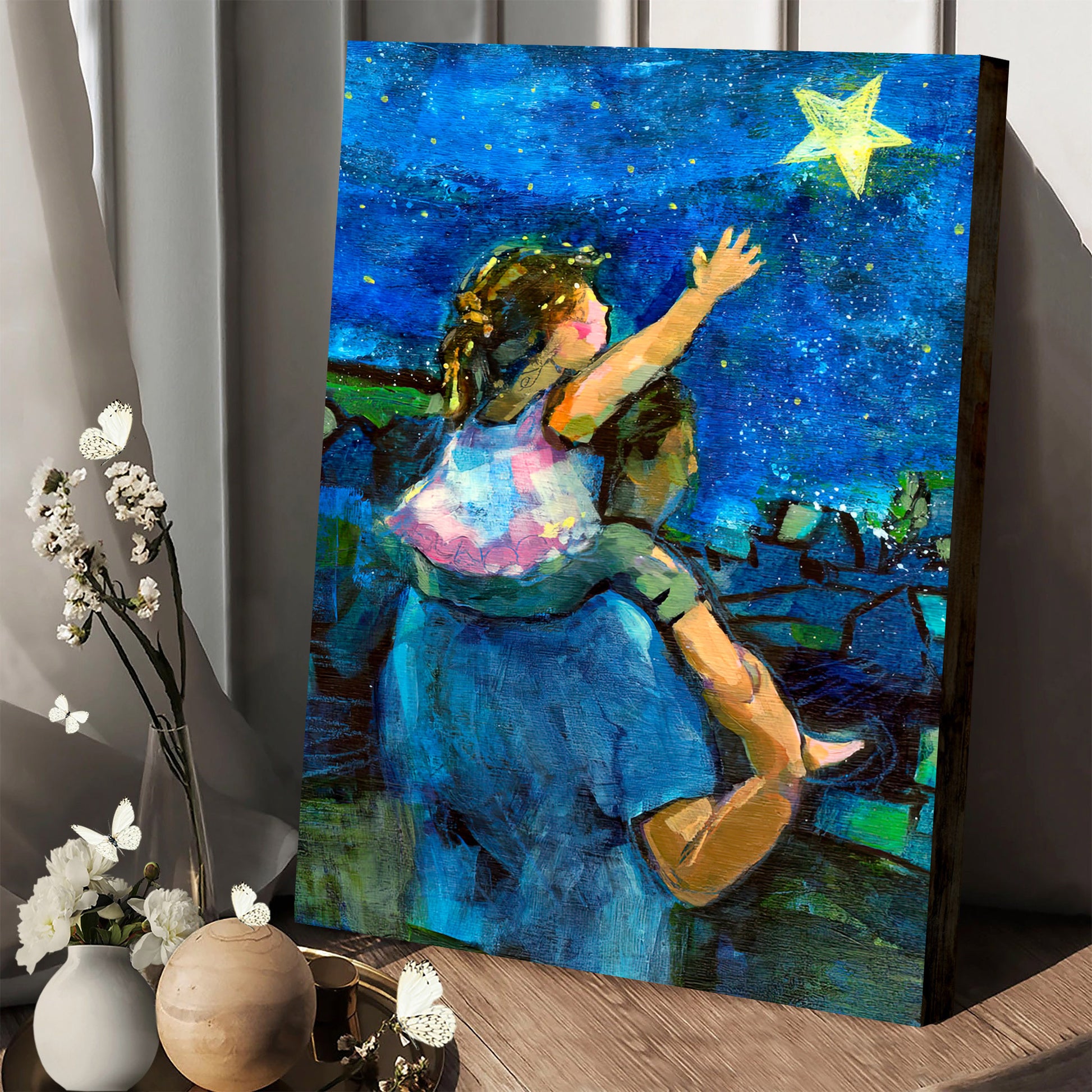 Reach For The Stars Canvas Posters - Religious Wall Decor