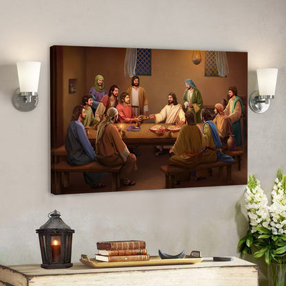 Christ Instituting - Christian Art Gift - Religious Posters - Christian Canvas Prints - Religious Canvas Painting - Ciaocustom