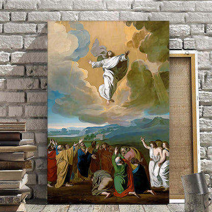 Jesus Taken Up Into Heaven - Christ Pictures - Christian Canvas Prints - Faith Canvas - Gift For Christian - Ciaocustom