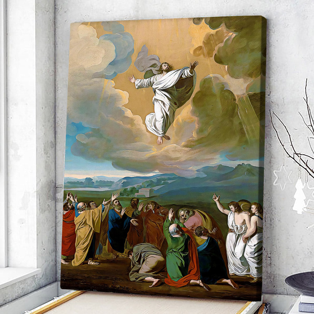 Jesus Taken Up Into Heaven - Christ Pictures - Christian Canvas Prints - Faith Canvas - Gift For Christian - Ciaocustom