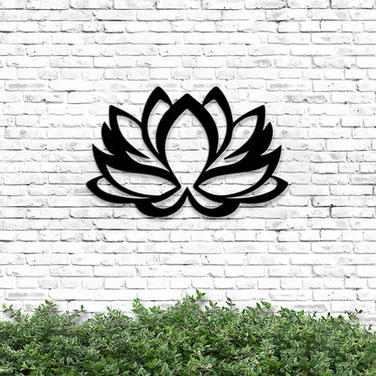 Metal Lotus Flower - Metal Lotus Wall Decor - Lotus Flower Metal Sign - Lotus Flower Metal Wall Art - Lotus Flower Outdoor Wall Art - Ciaocustom