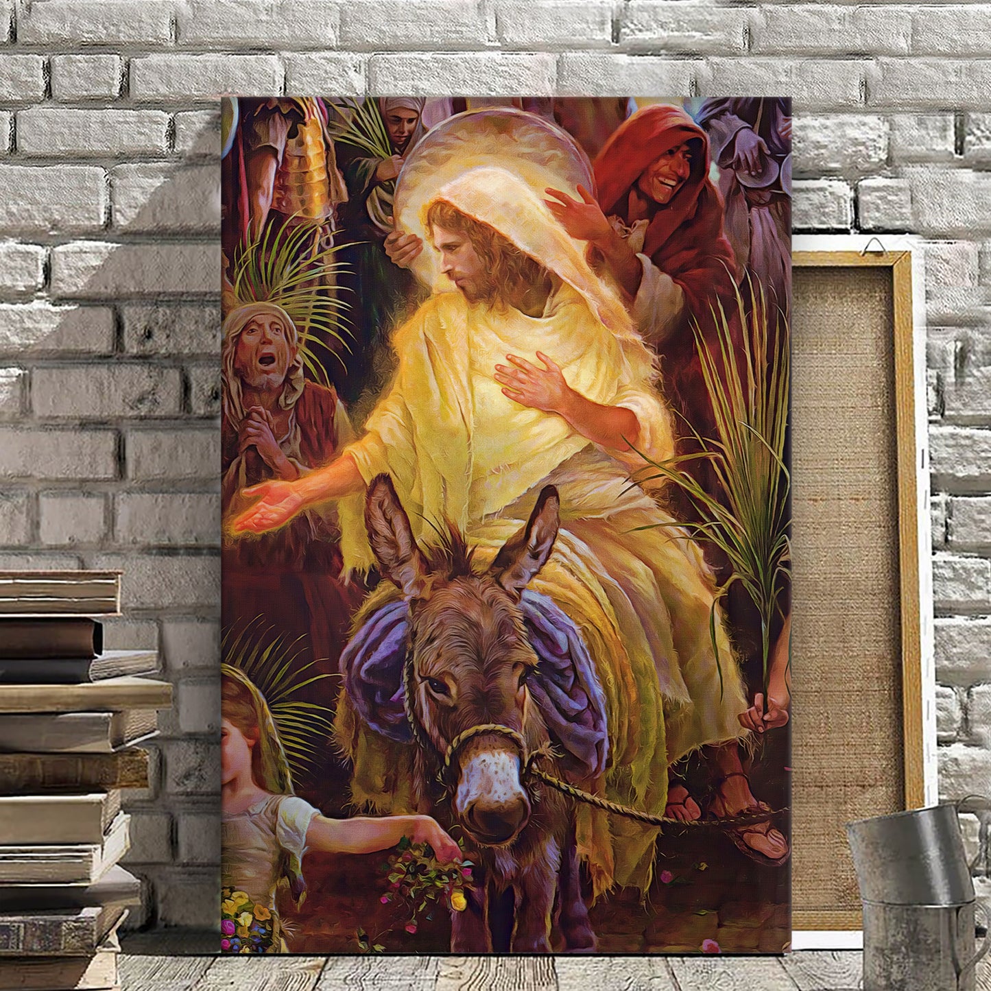 Palm Sunday - Jesus Canvas Poster - Jesus Wall Art - Christ Pictures - Christian Canvas Prints - Faith Canvas - Gift For Christian - Ciaocustom