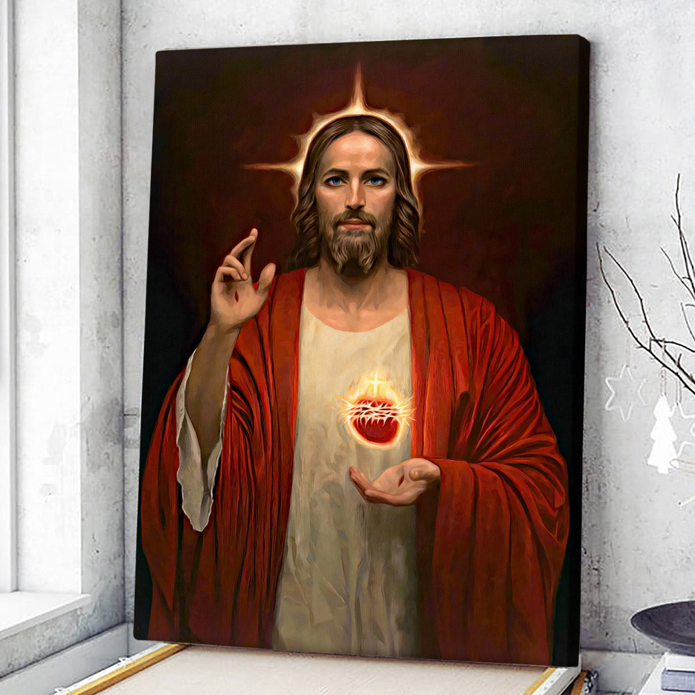 Jesus Christ Canvas - Jesus Canvas Poster - Jesus Wall Art - Christ Pictures - Christian Canvas Prints - Faith Canvas - Gift For Christian - Ciaocustom