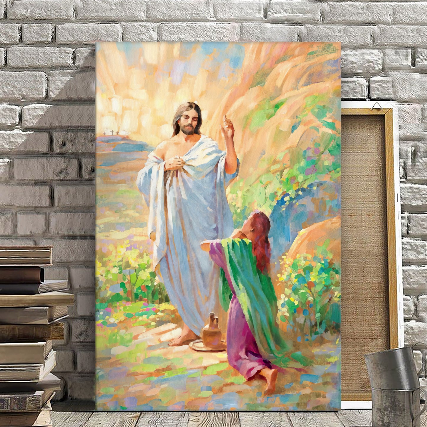 Jesus and Mary - Jesus Wall Art - Christ Pictures - Christian Canvas Prints - Faith Canvas - Gift For Christian - Ciaocustom