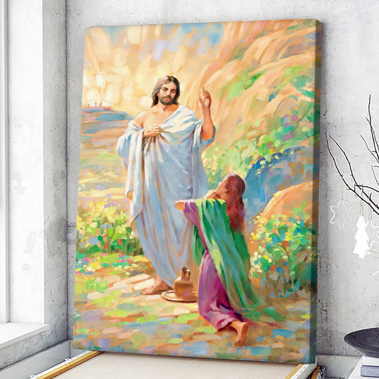 Jesus and Mary - Jesus Wall Art - Christ Pictures - Christian Canvas Prints - Faith Canvas - Gift For Christian - Ciaocustom