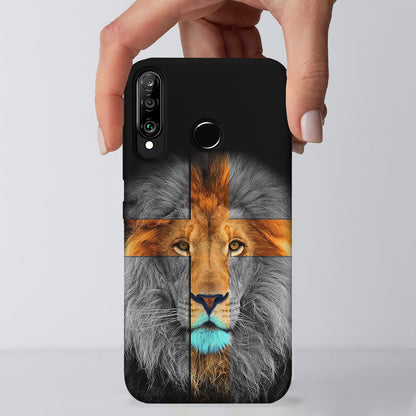 Lion And Cross - Christian Phone Case - Jesus Phone Case - Religious Phone Case - Ciaocustom