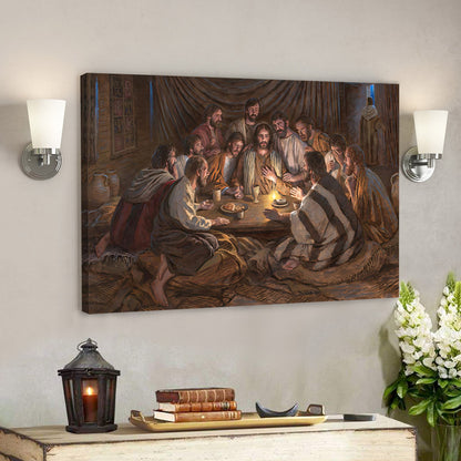 The Last Supper - Christian Art Gift - Religious Posters - Jesus Painting On Canvas - Religious Canvas Painting - Ciaocustom