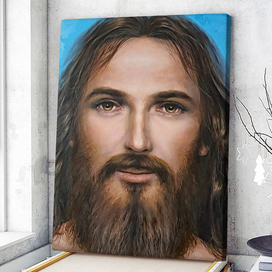 Jesus Portrait - Jesus Canvas Poster - Jesus Wall Art - Christ Pictures - Christian Canvas Prints - Faith Canvas - Gift For Christian - Ciaocustom