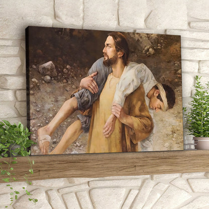 Cry On My Shoulder - Jesus Pictures - Jesus Canvas Poster - Christian Canvas Prints - Faith Canvas - Ciaocustom