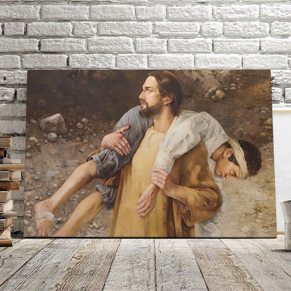 Cry On My Shoulder - Jesus Pictures - Jesus Canvas Poster - Christian Canvas Prints - Faith Canvas - Ciaocustom