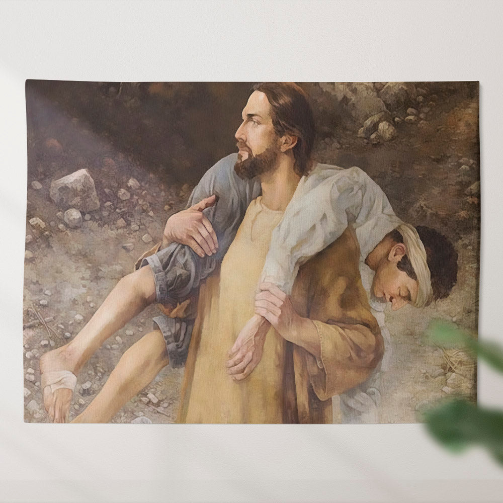 Carry You Home Tapestry - Christian Tapestry - Jesus Wall Tapestry - Religious Tapestry Wall Hangings - Bible Verse Tapestry - Ciaocustom