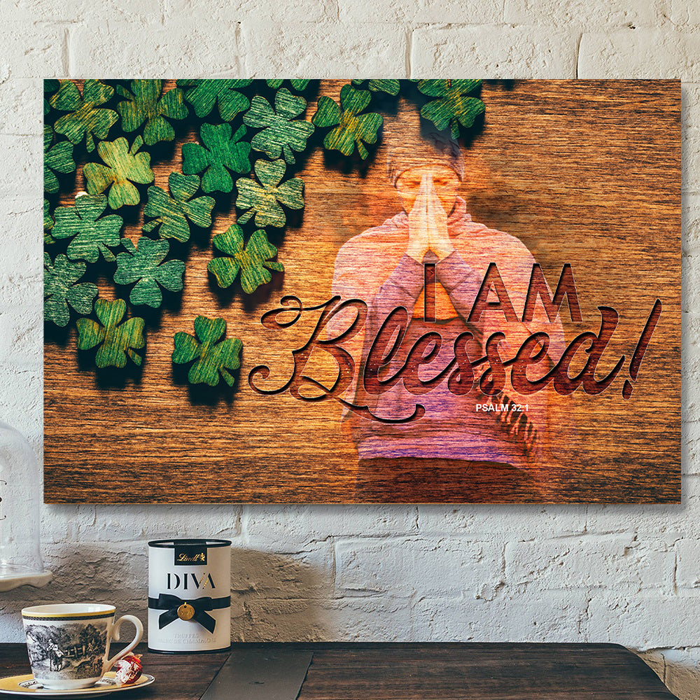 I Am Blessed - Bible Verse Canvas - Scripture Canvas Wall Art - Ciaocustom