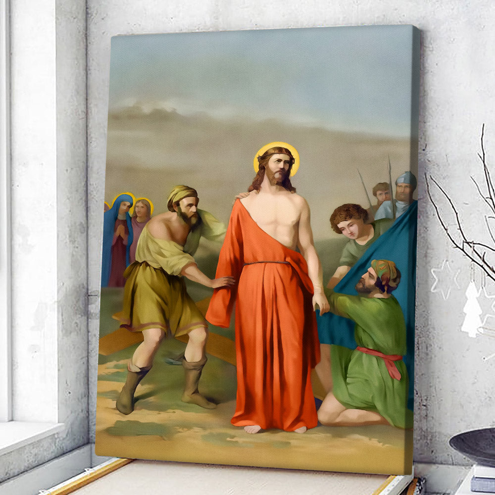 Stations of the Cross - Jesus Wall Art - Christian Canvas Prints - Faith Canvas - Gift For Christian - Ciaocustom