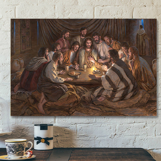 The Last Supper - Christian Art Gift - Religious Posters - Jesus Painting On Canvas - Religious Canvas Painting - Ciaocustom