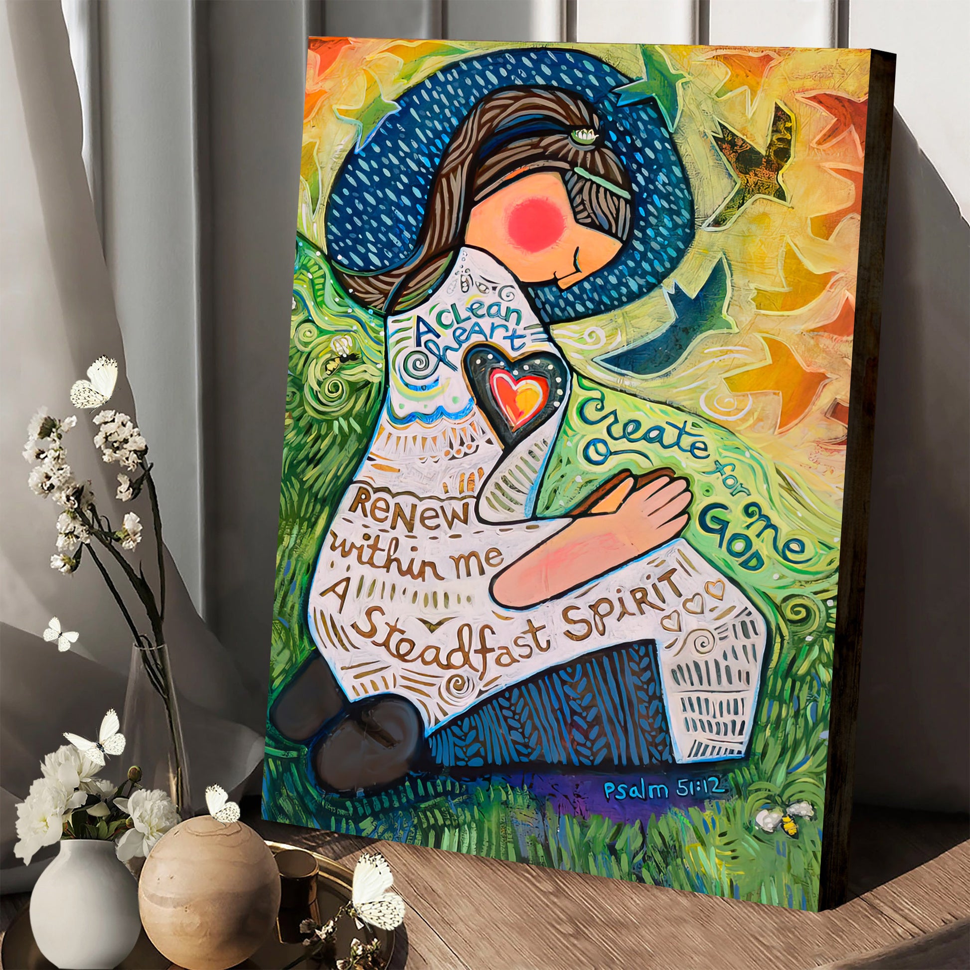 A Clean Heart Canvas Posters - Religious Canvas Wall Art - Ciaocustom