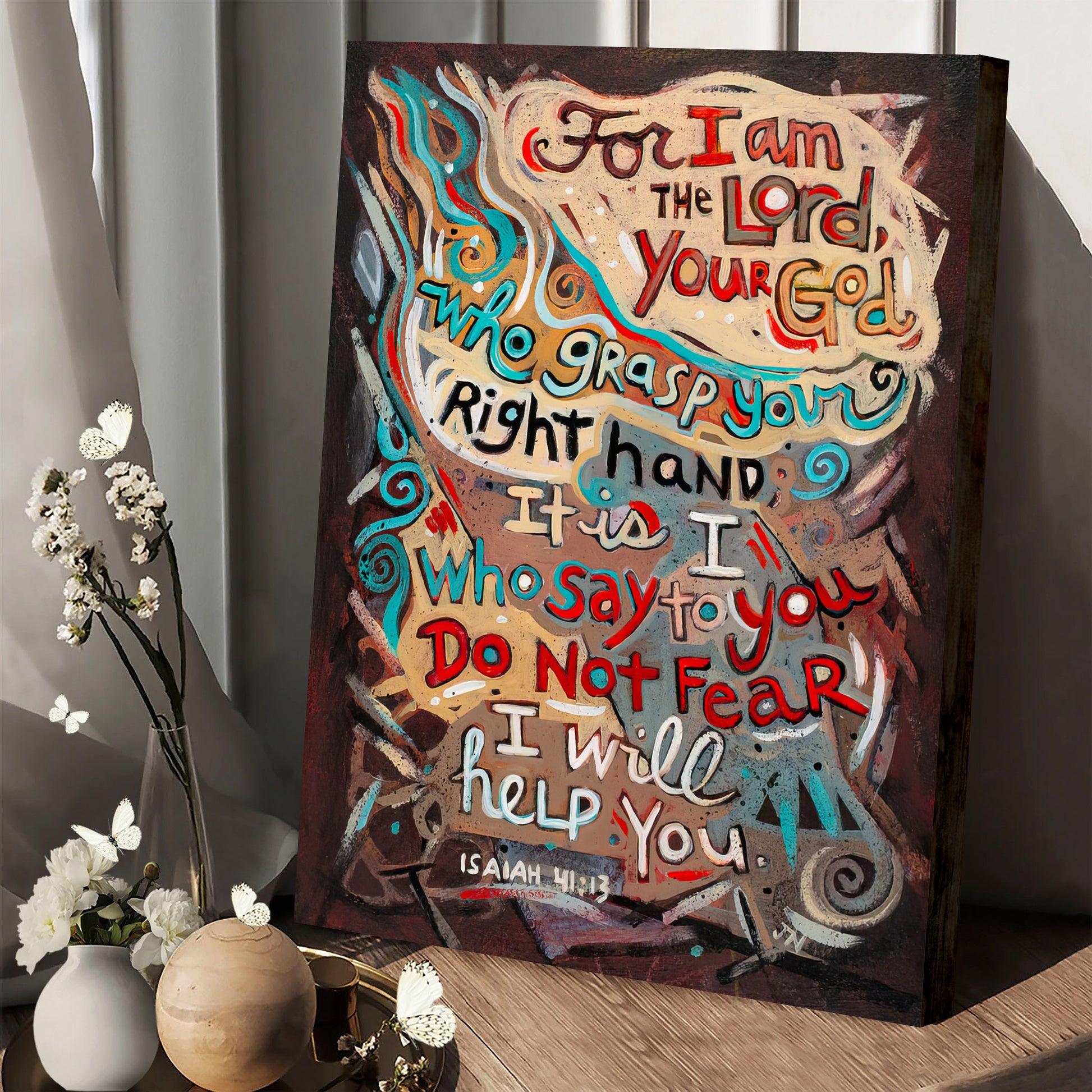 Isaiah 41:13 Do Not Fear Canvas Posters - Bible Verse Wall Art - Ciaocustom