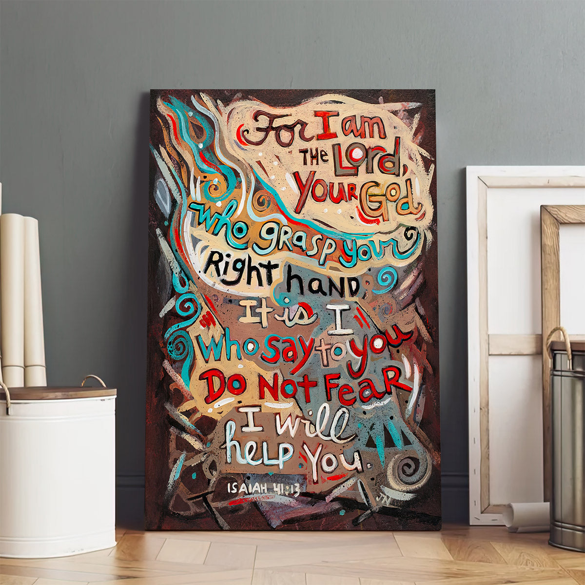 Isaiah 41:13 Do Not Fear Canvas Posters - Bible Verse Wall Art - Ciaocustom