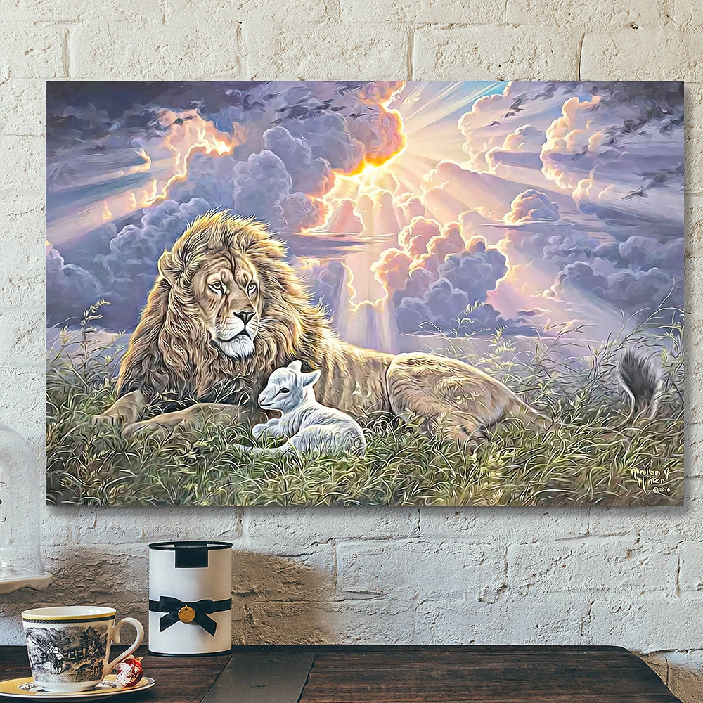 Lion - Jesus Canvas 81 - Christian Gift - Jesus Canvas Painting - Jesus Poster - Bible Verse Canvas Wall Art - Scripture Canvas - Ciaocustom