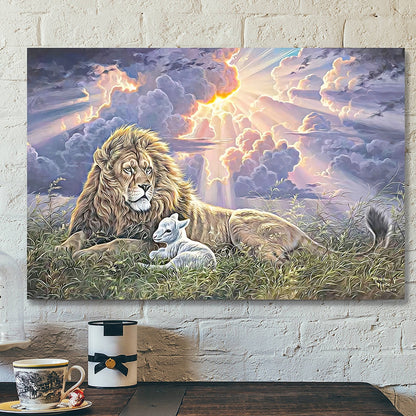 Lion - Jesus Canvas 81 - Christian Gift - Jesus Canvas Painting - Jesus Poster - Bible Verse Canvas Wall Art - Scripture Canvas - Ciaocustom