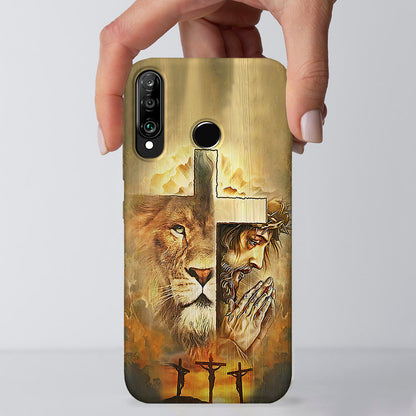 Lion And Jesus - Christian Phone Case - Jesus Phone Case - Religious Phone Case - Ciaocustom