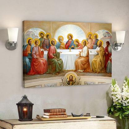 The Last Supper - Christian Art Gift - Jesus Painting On Canvas - Religious Canvas Painting - Religious Posters - Ciaocustom