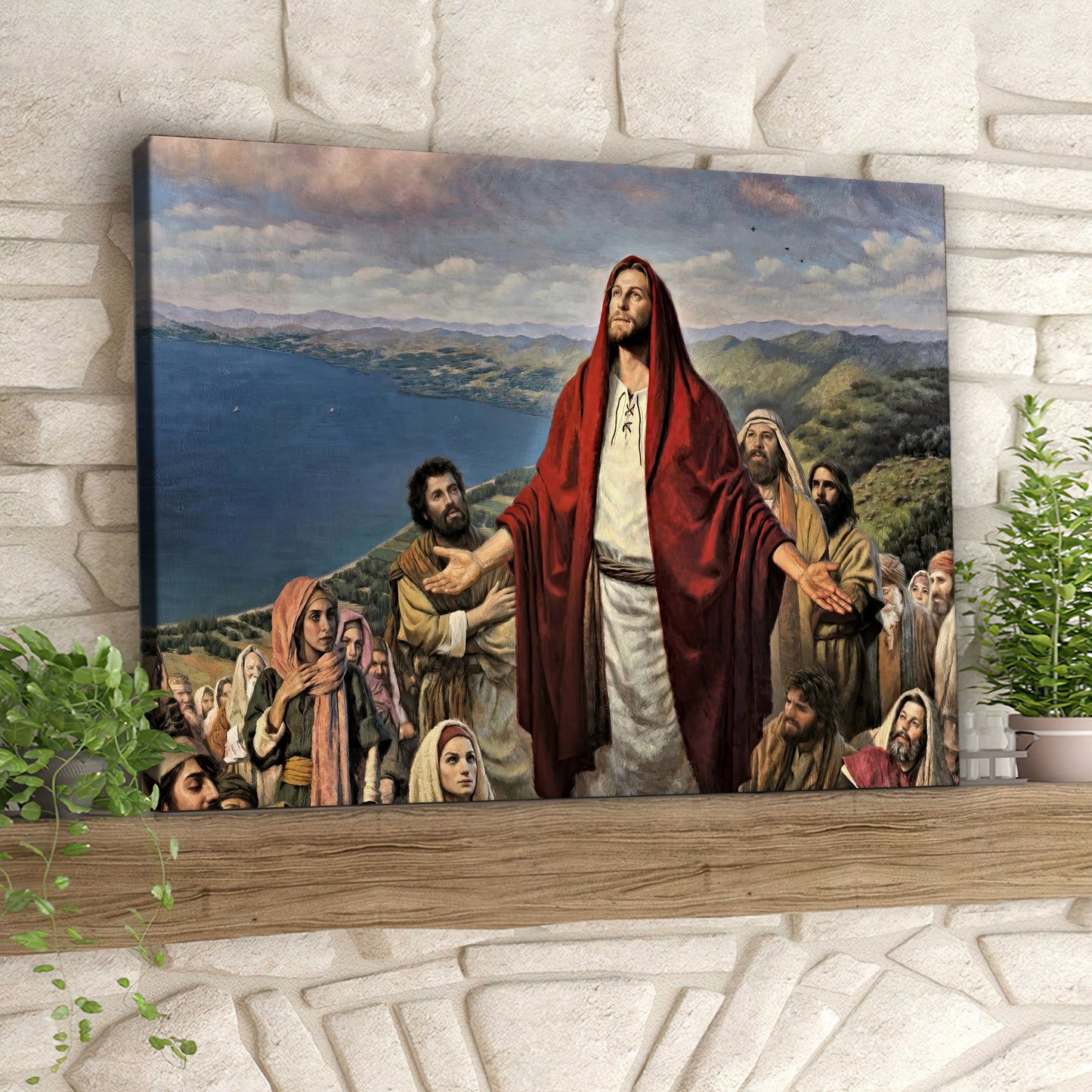 On Earth As It Is In Heaven - Jesus Picture - Jesus Canvas Poster - Christian Canvas Prints - Faith Canvas - Ciaocustom