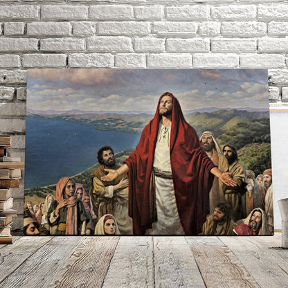 On Earth As It Is In Heaven - Jesus Picture - Jesus Canvas Poster - Christian Canvas Prints - Faith Canvas - Ciaocustom