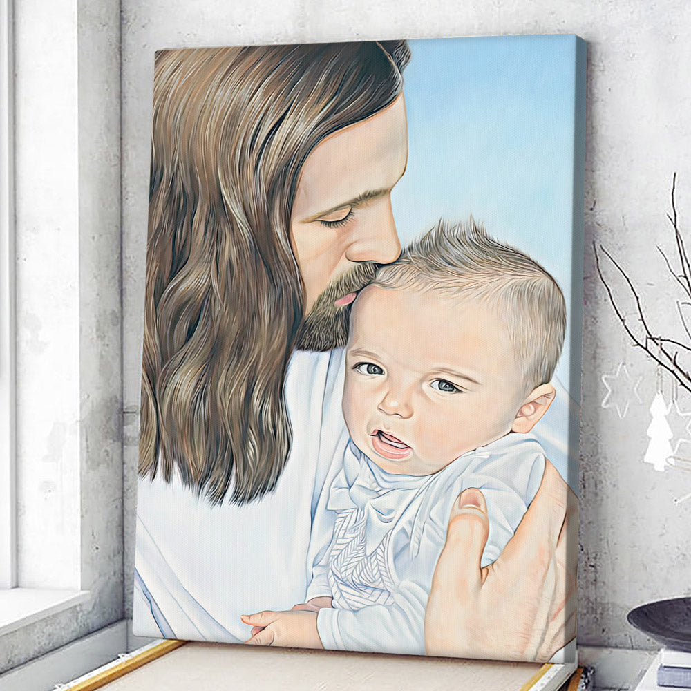 Jesus A One Child - Jesus Wall Art - Christian Canvas Prints - Faith Canvas - Gift For Christian - Ciaocustom