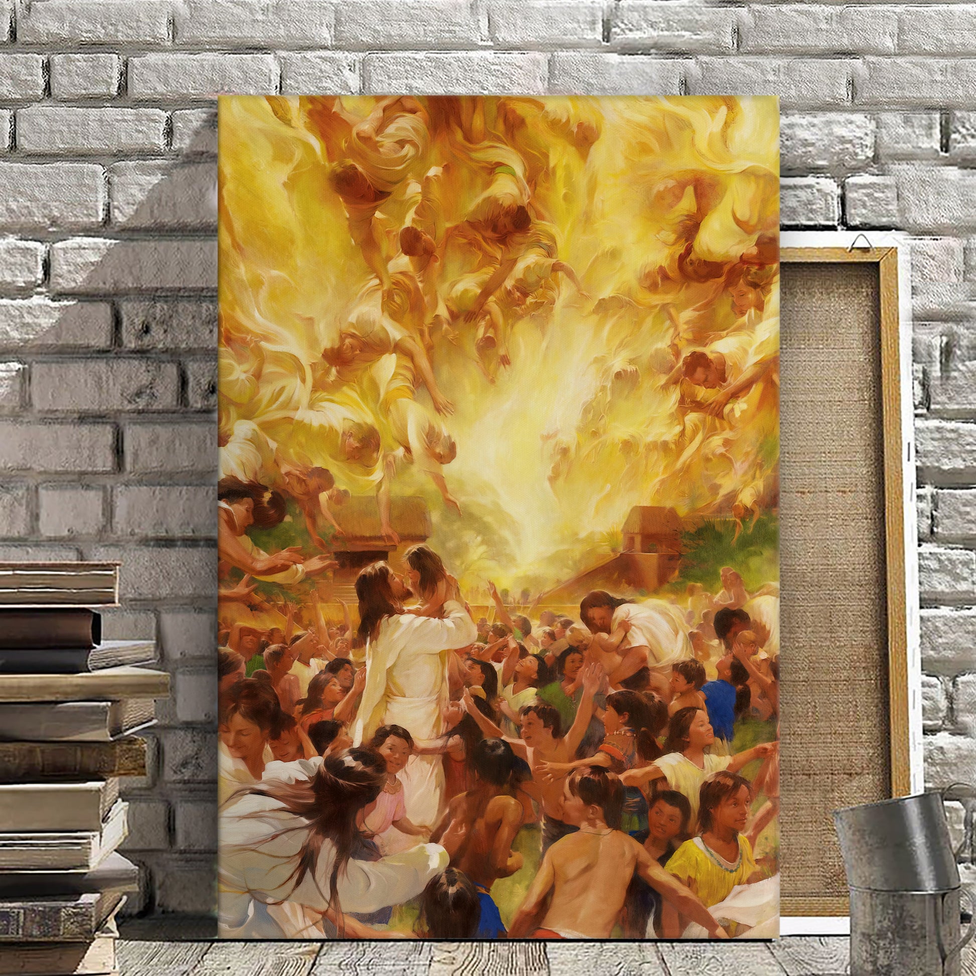 Jesus And The People - Jesus Wall Art - Christian Canvas Prints - Faith Canvas - Gift For Christian - Ciaocustom