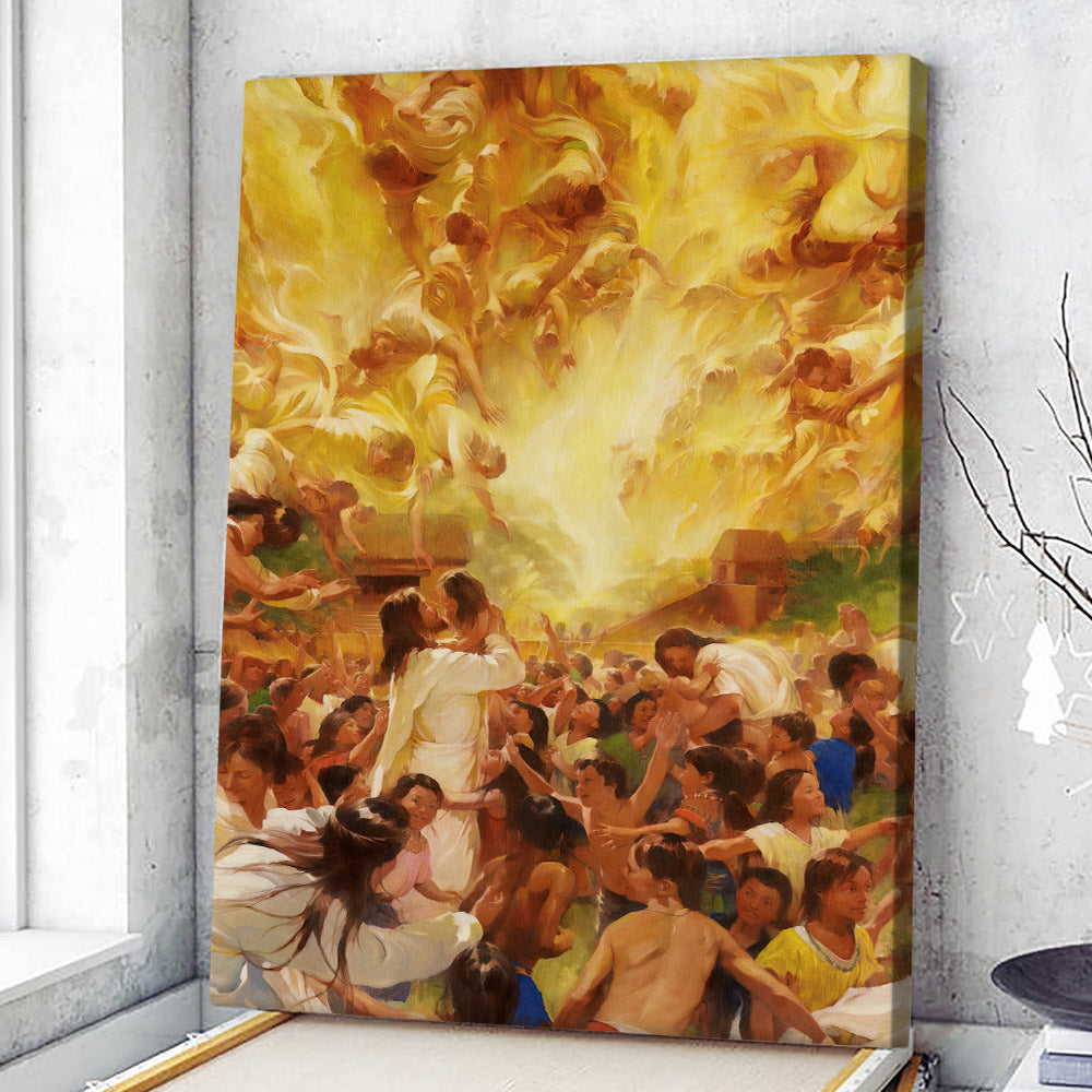 Jesus And The People - Jesus Wall Art - Christian Canvas Prints - Faith Canvas - Gift For Christian - Ciaocustom