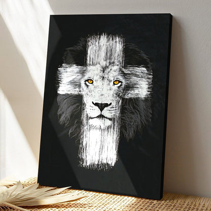 Scripture Canvas Wall Art - Jesus Poster - Fear Not Jessus Lion Of Judah Canvas Poster - Ciaocustom
