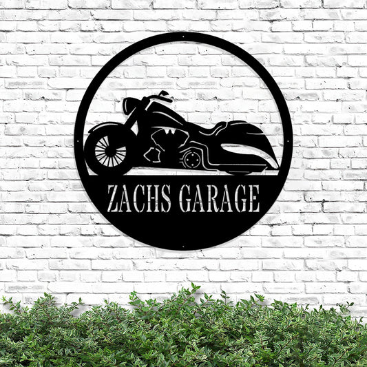 Motorcycle Metal Art - Personalized Garage Signs - Gifts For The Motorcycle Lover - Garage Decor