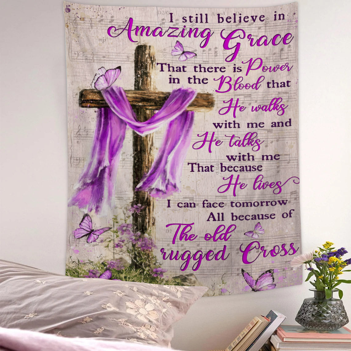 I Still Believe In - Christian Wall Tapestry - Religious Tapestry Wall Hangings - Bible Verse Wall Tapestry - Religious Tapestry - Ciaocustom