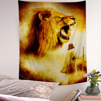 Jesus The Lamb Of God - Christian Wall Tapestry - Religious Tapestry Wall Hangings - Bible Verse Wall Tapestry - Religious Tapestry - Ciaocustom
