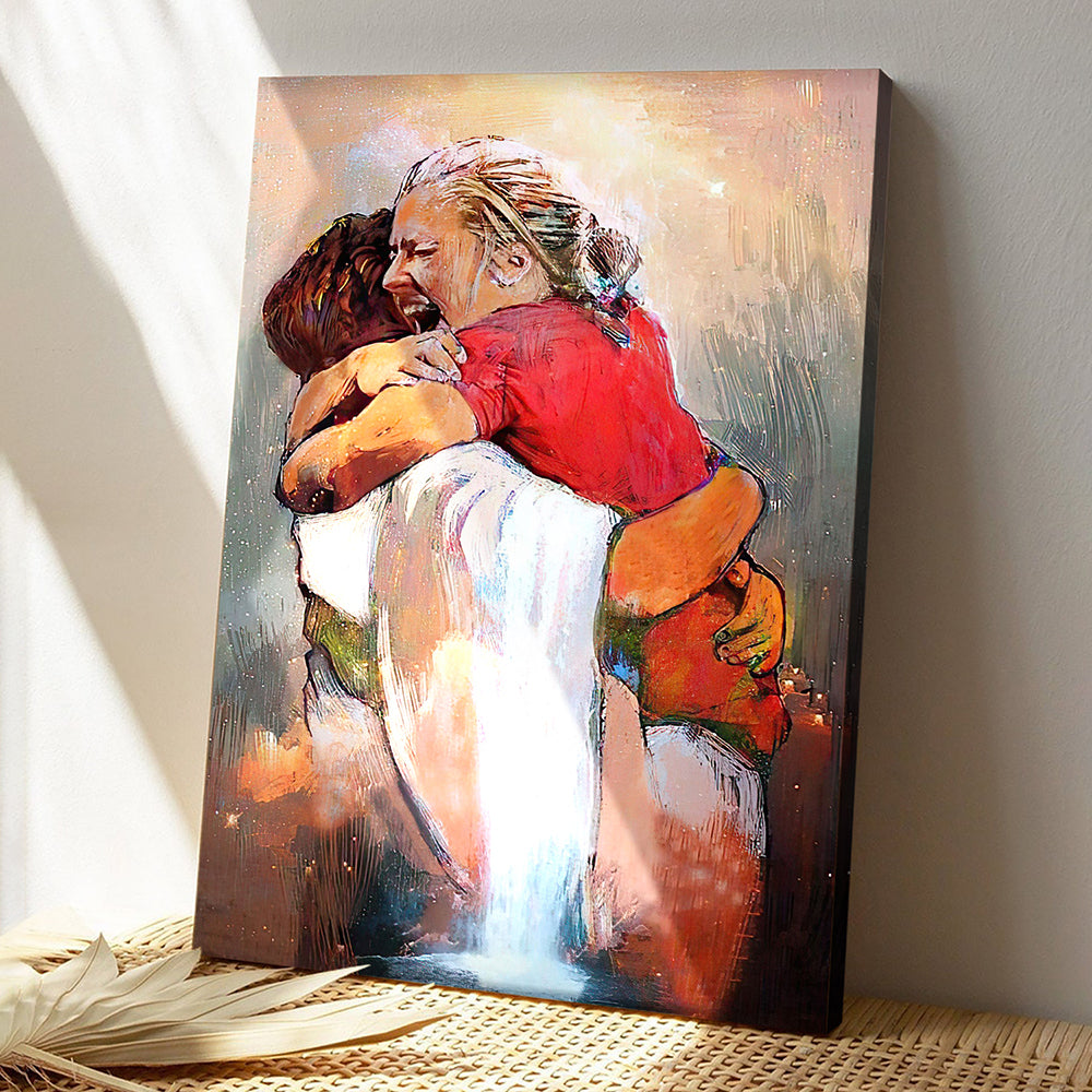 Jesus Canvas - First Day In Heaven Painting I Held Him And Would Not Let Him Go Poster Canvas- God Canvas - Ciaocustom