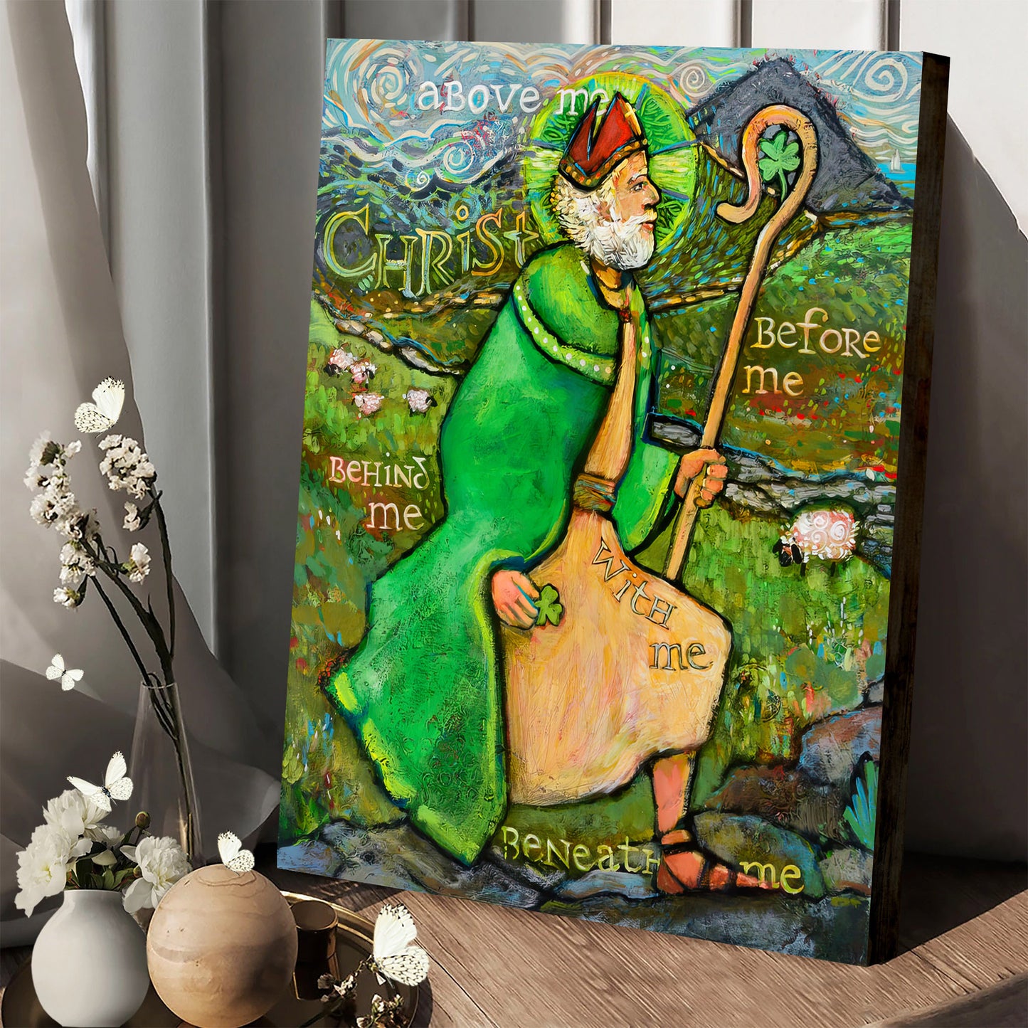 Saint Patrick Canvas Poster - Religious Canvas Wall Art