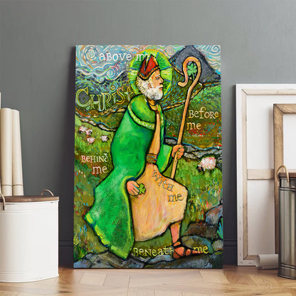 Saint Patrick Canvas Poster - Religious Canvas Wall Art